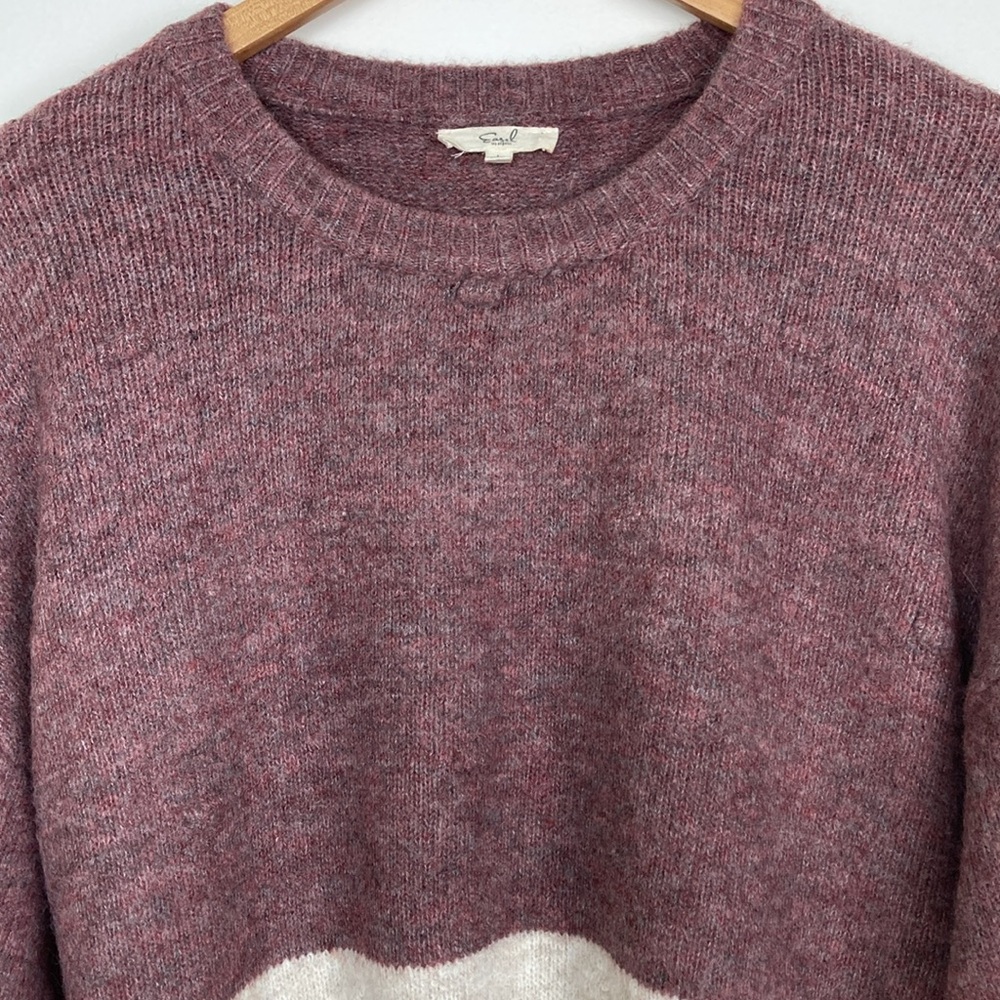 Easel Soft Cozy Color Block Crewneck Size Large - image 2